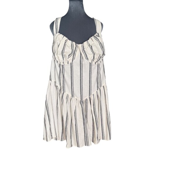 Future Collective Jenee Naylor Striped Sleeveless Dress Size 26 - Picture 1 of 5